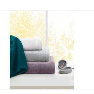 Premier Comfort Electric Plush Blanket, Queen,  Navy
